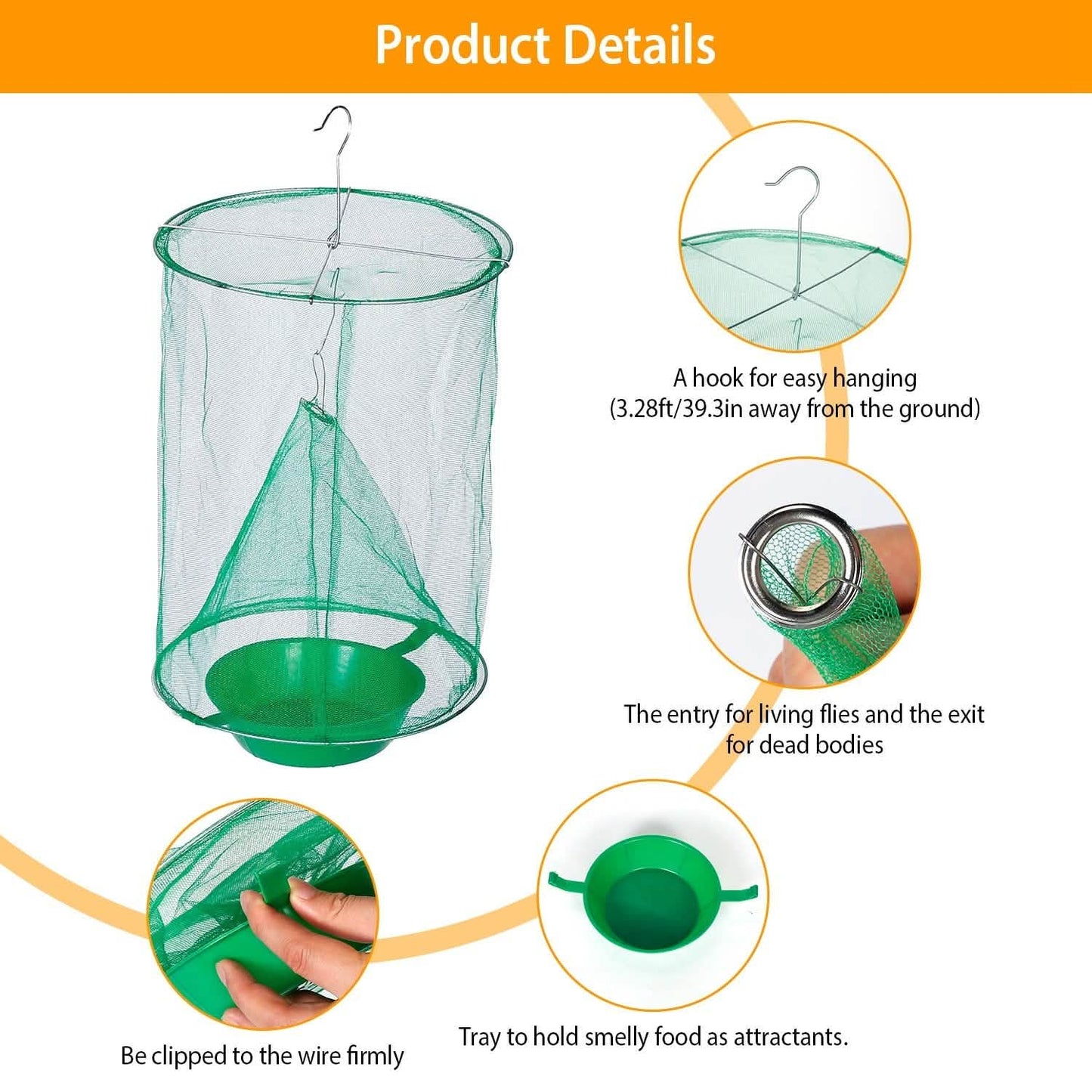 4-Piece: Ranch Fly Trap with Bait Set DailySale