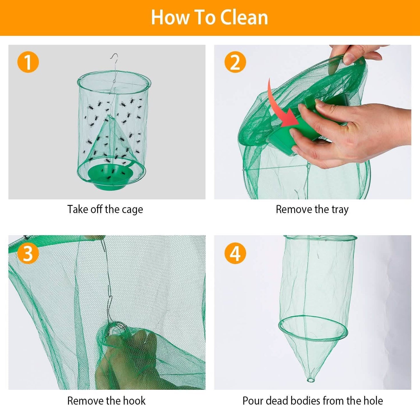 4-Piece: Ranch Fly Trap with Bait Set DailySale