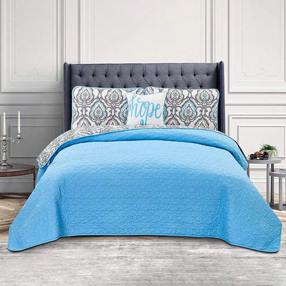 4-Piece: Reversible Quilt Set - Assorted Styles DailySale