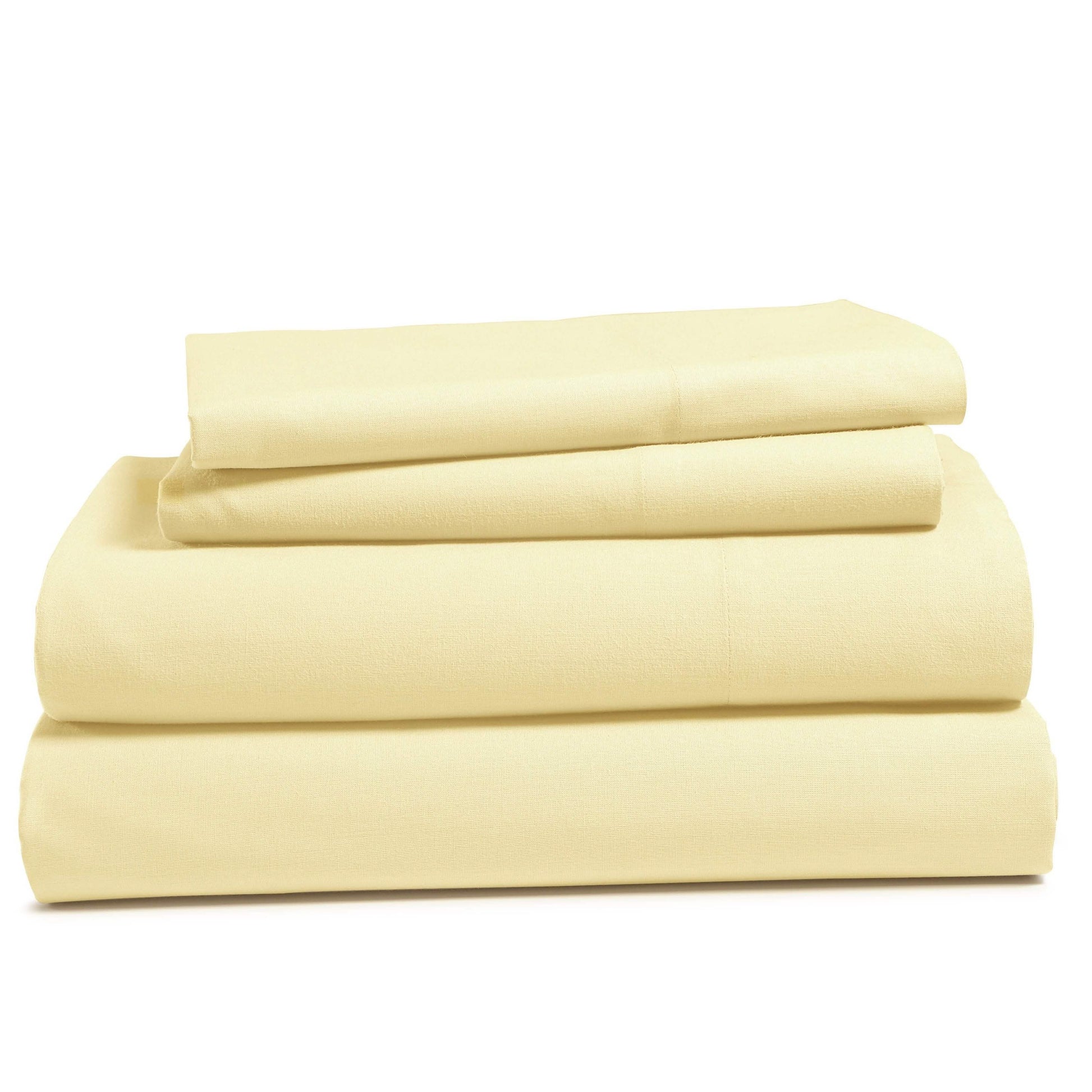 4-Piece Set: 100% Cotton Super Soft Solid Sheet DailySale