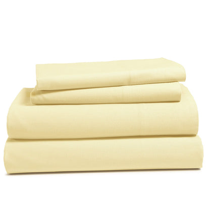 4-Piece Set: 100% Cotton Super Soft Solid Sheet DailySale