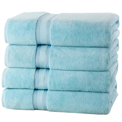 4-Piece Set: 550 GSM Zero Twist Cotton Bath Towels DailySale