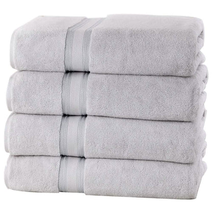 4-Piece Set: 550 GSM Zero Twist Cotton Bath Towels DailySale