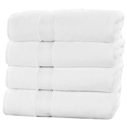 4-Piece Set: 550 GSM Zero Twist Cotton Bath Towels DailySale