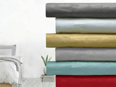 4-Piece Set: Bamboo 1800 Count Embossed Design DailySale
