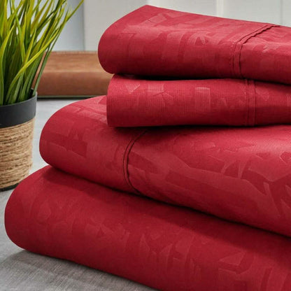 4-Piece Set: Bamboo 1800 Count Embossed Design DailySale