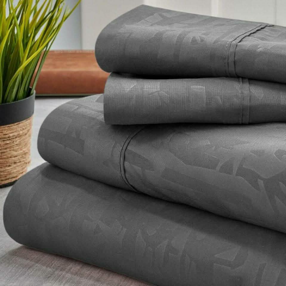 4-Piece Set: Bamboo 1800 Count Embossed Design DailySale