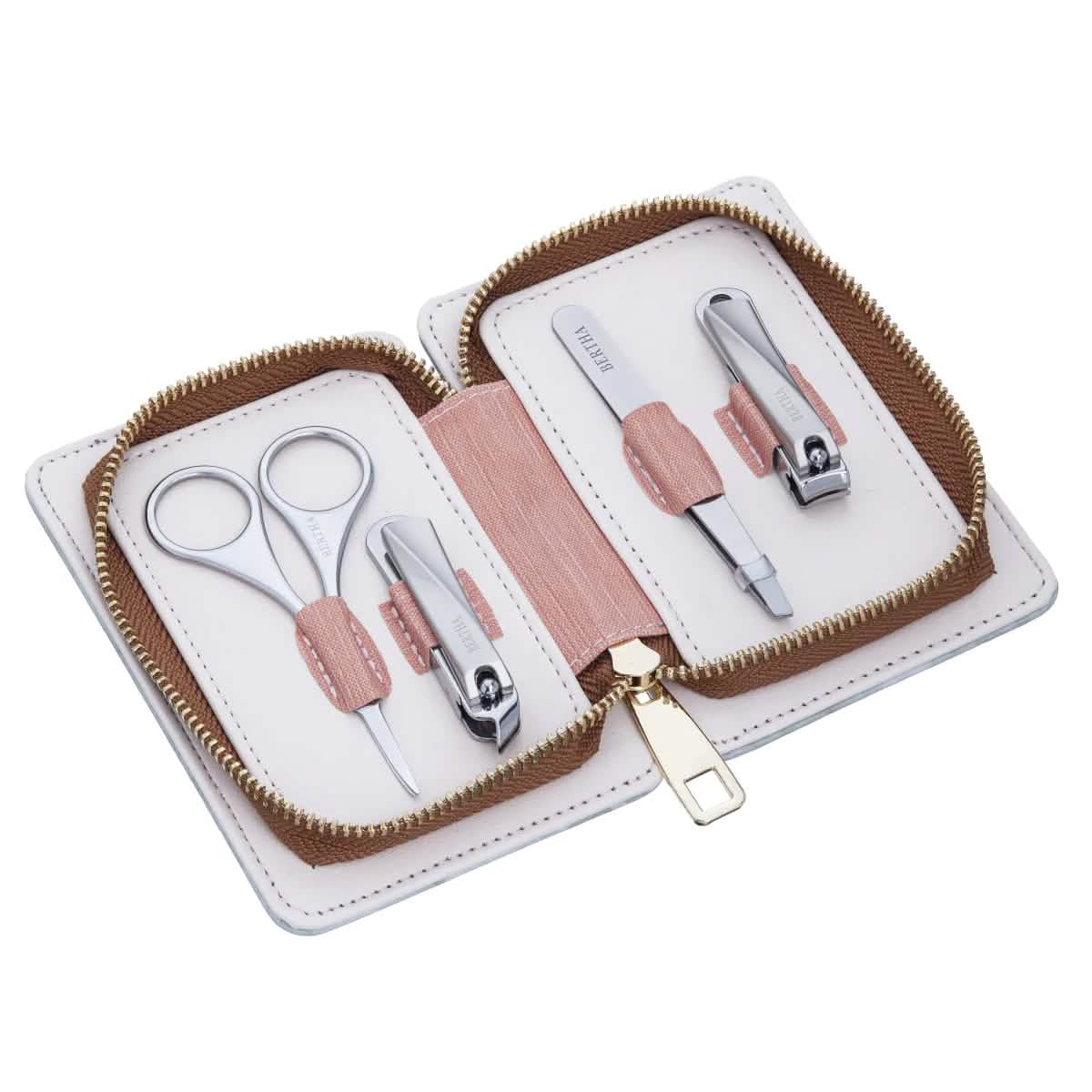 4-Piece Set: Bertha Avery Surgical Steel Groom Kit DailySale