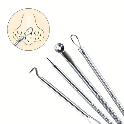 4-Piece Set: Blackhead Remover Tool for Blackheads, Acne and Dark Spots DailySale