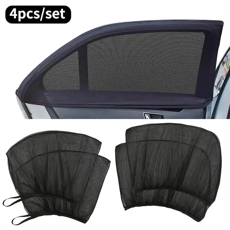 4-Piece Set: Car Window Shades For Front And Back Window DailySale