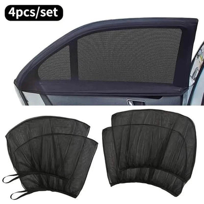 4-Piece Set: Car Window Shades For Front And Back Window DailySale