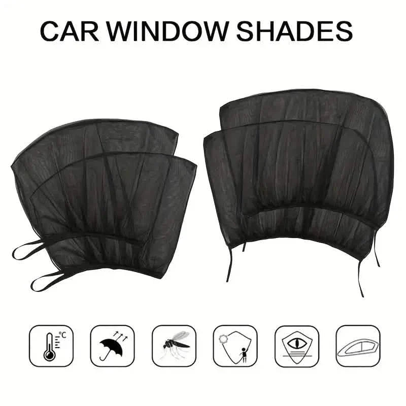4-Piece Set: Car Window Shades For Front And Back Window DailySale