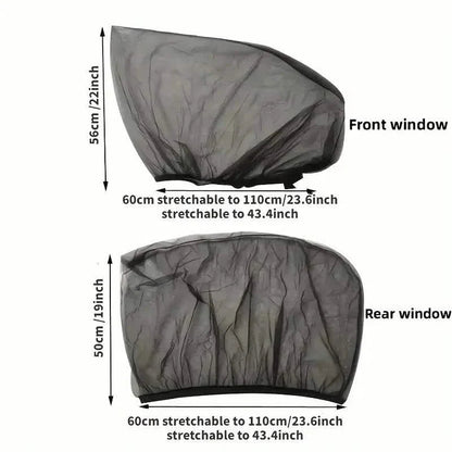 4-Piece Set: Car Window Shades For Front And Back Window DailySale