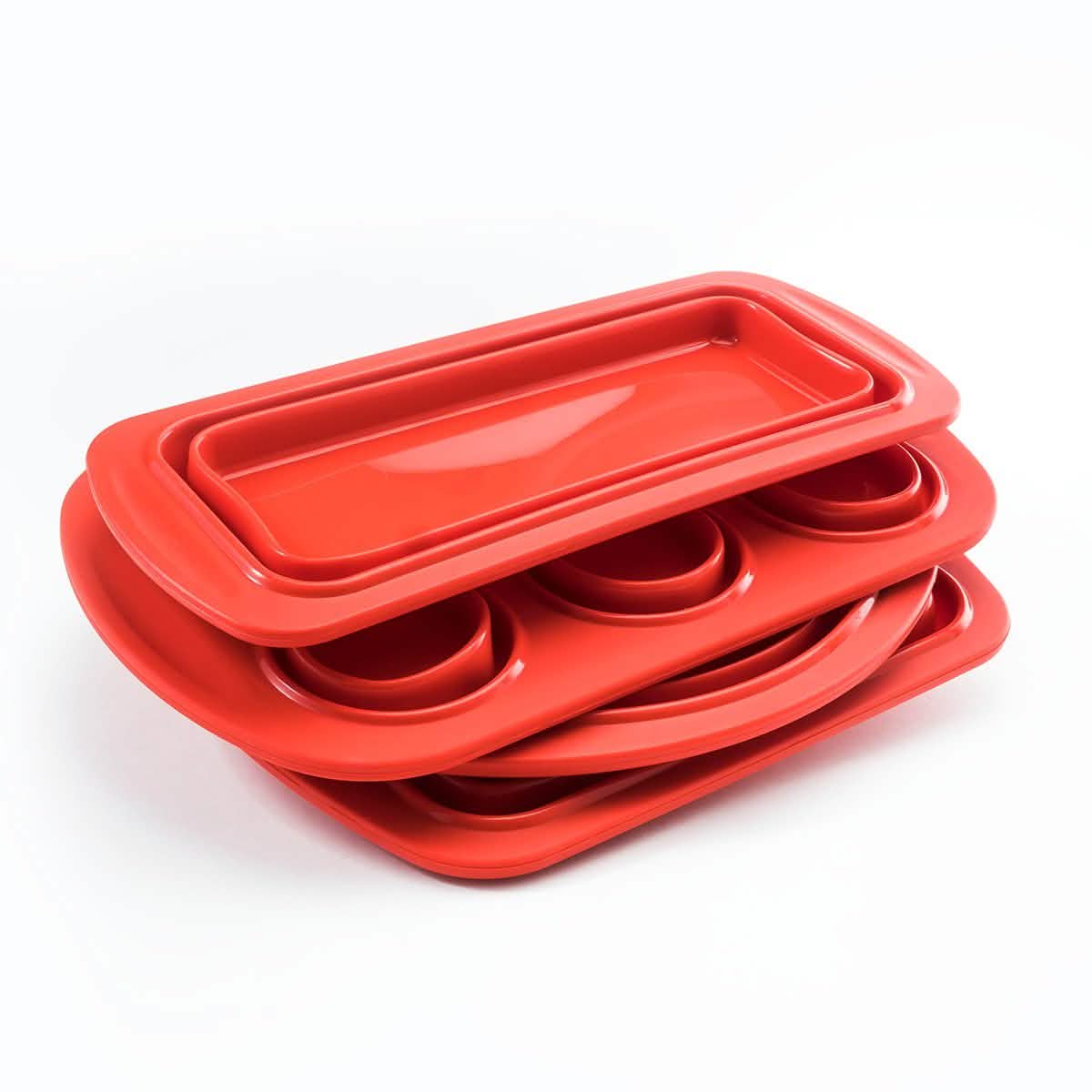 4-Piece Set: Collapsible Silicone Bakeware DailySale