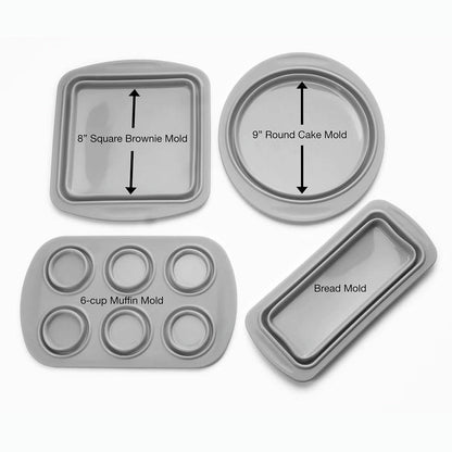 4-Piece Set: Collapsible Silicone Bakeware DailySale