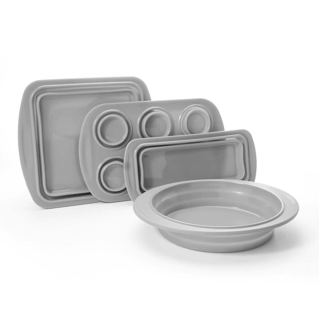 4-Piece Set: Collapsible Silicone Bakeware DailySale