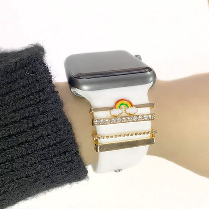 4-Piece Set: Decorative Apple Band Charms DailySale