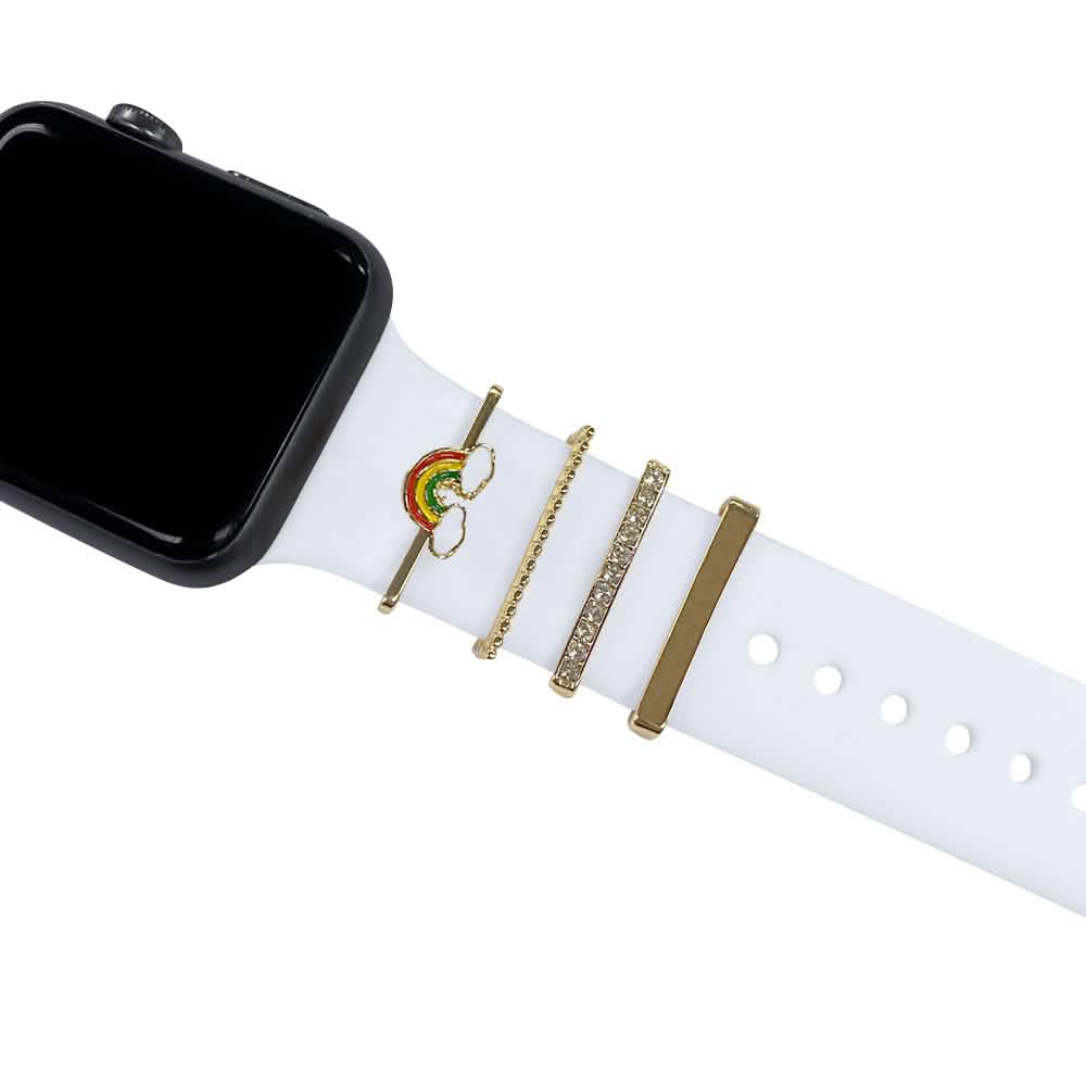 4-Piece Set: Decorative Apple Band Charms DailySale