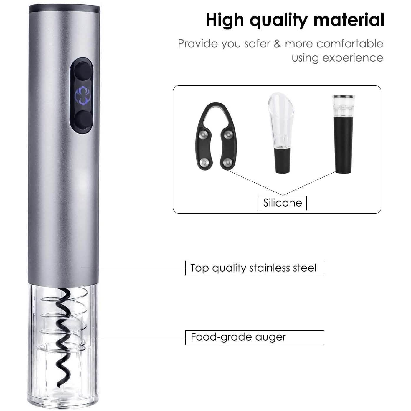 4-Piece Set: Electric Wine Bottle Opener DailySale