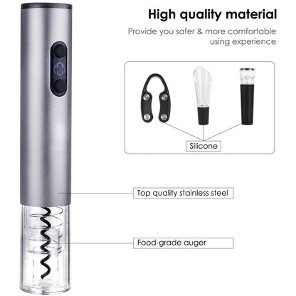 4-Piece Set: Electric Wine Bottle Opener DailySale