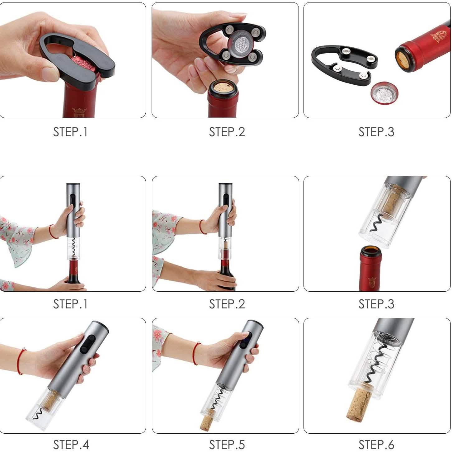 4-Piece Set: Electric Wine Bottle Opener DailySale