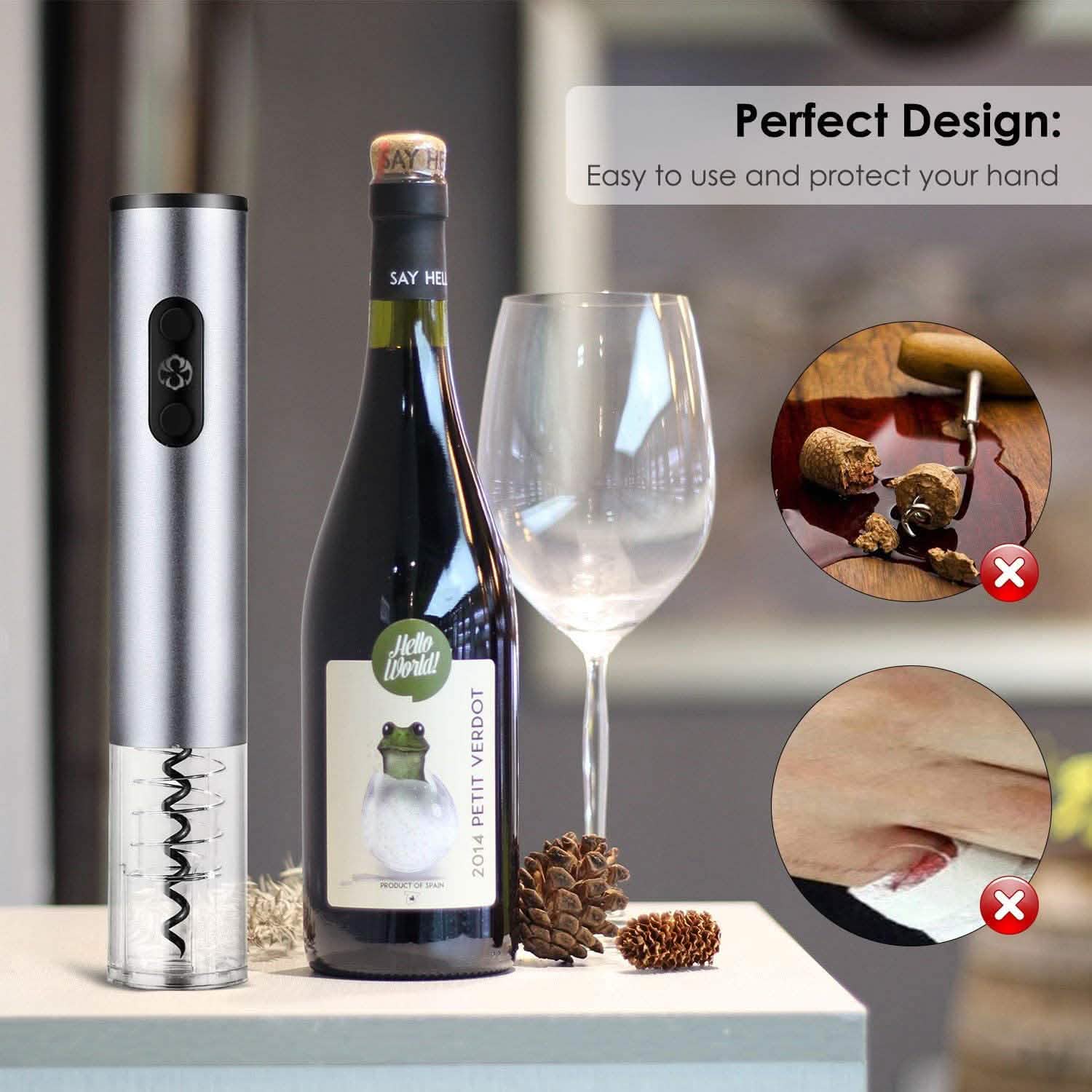 4-Piece Set: Electric Wine Bottle Opener DailySale