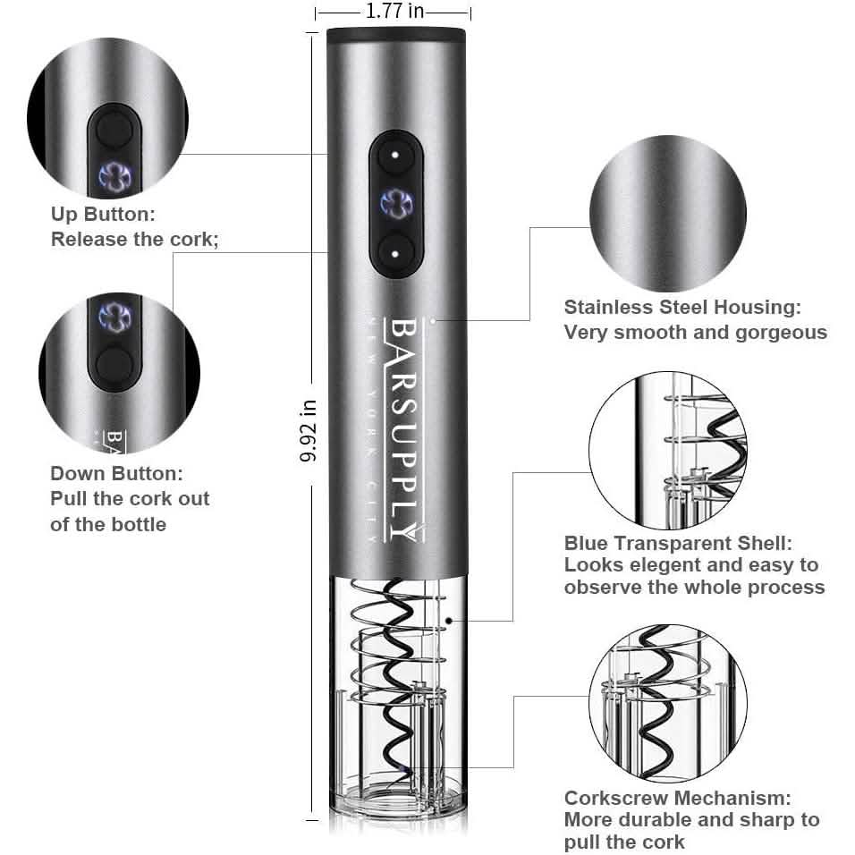 4-Piece Set: Electric Wine Bottle Opener DailySale