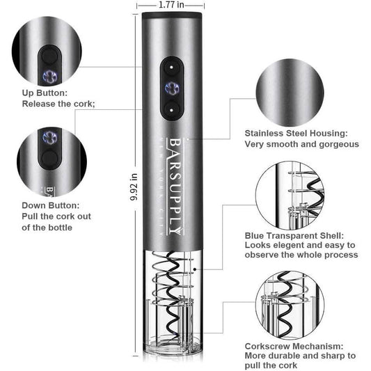 4-Piece Set: Electric Wine Bottle Opener DailySale