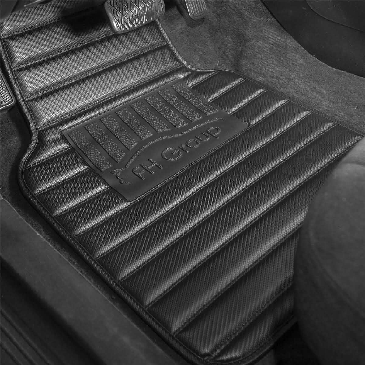 4-Piece Set: Heavy Duty Non-Slip Faux Leather Floor Mats DailySale