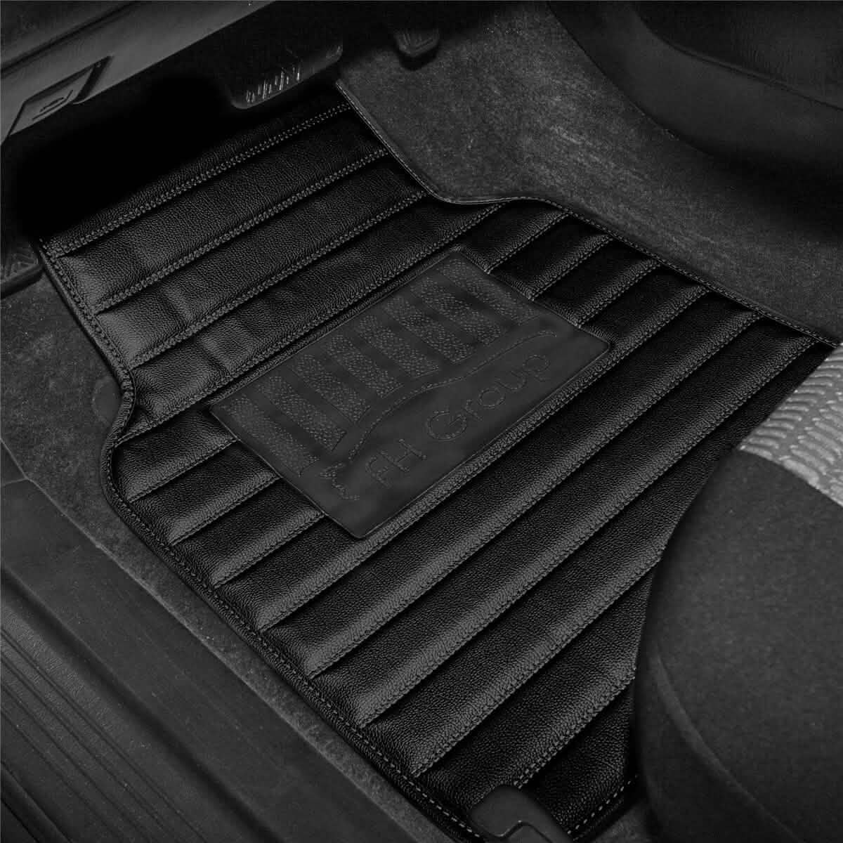 4-Piece Set: Heavy Duty Non-Slip Faux Leather Floor Mats DailySale