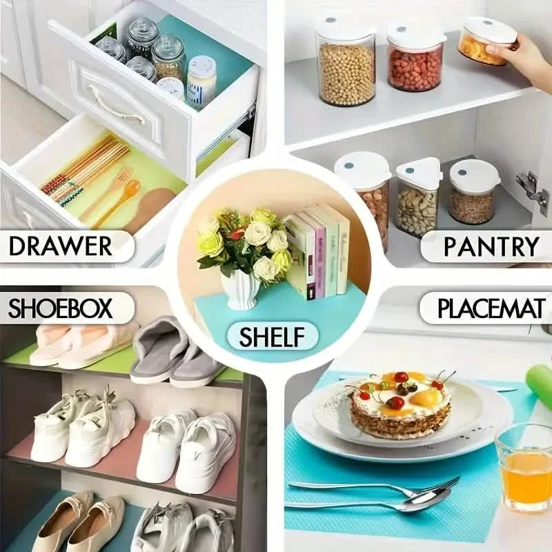 4-Piece Set: High-Quality Refrigerator Liners - Customizable Cabinet Mats DailySale