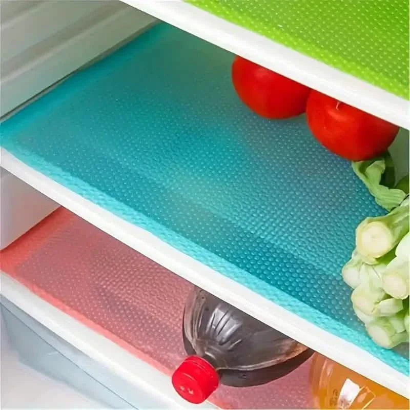 4-Piece Set: High-Quality Refrigerator Liners - Customizable Cabinet Mats DailySale