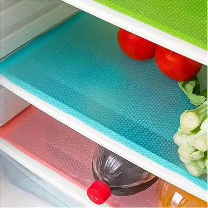 4-Piece Set: High-Quality Refrigerator Liners - Customizable Cabinet Mats DailySale