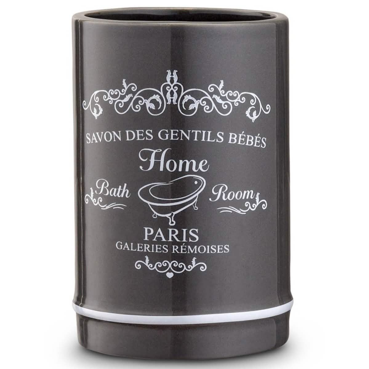 4 Piece Set: Home Basics Paris Collection Bathroom Accessories DailySale
