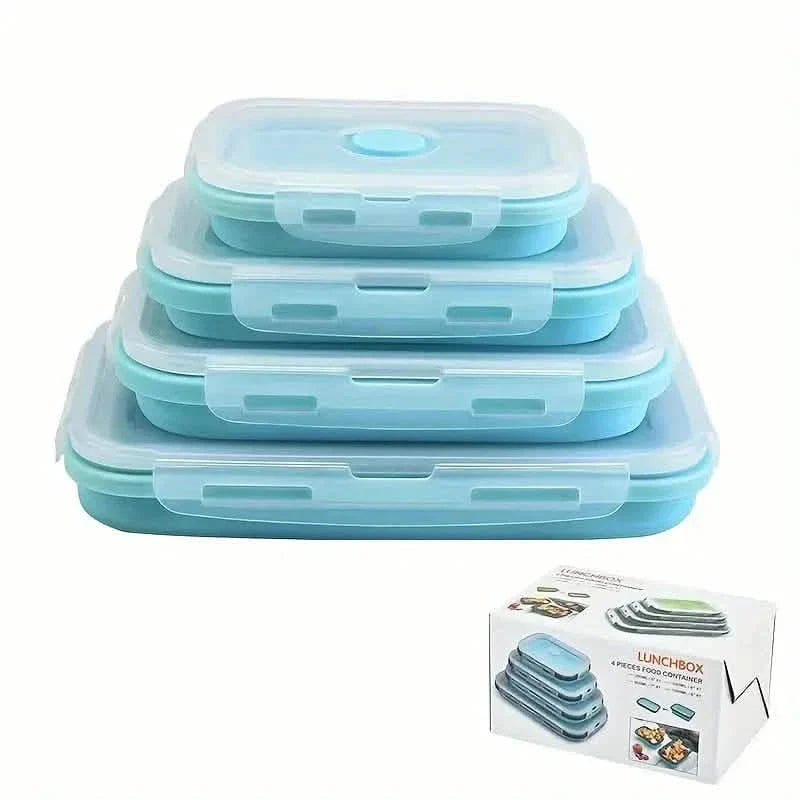 4-Piece Set: Plastic Food Storage Containers With Lids DailySale