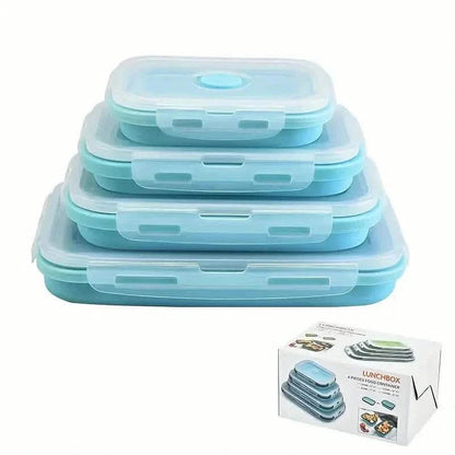 4-Piece Set: Plastic Food Storage Containers With Lids DailySale