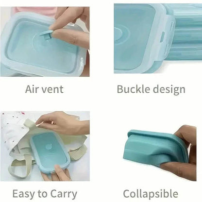 4-Piece Set: Plastic Food Storage Containers With Lids DailySale