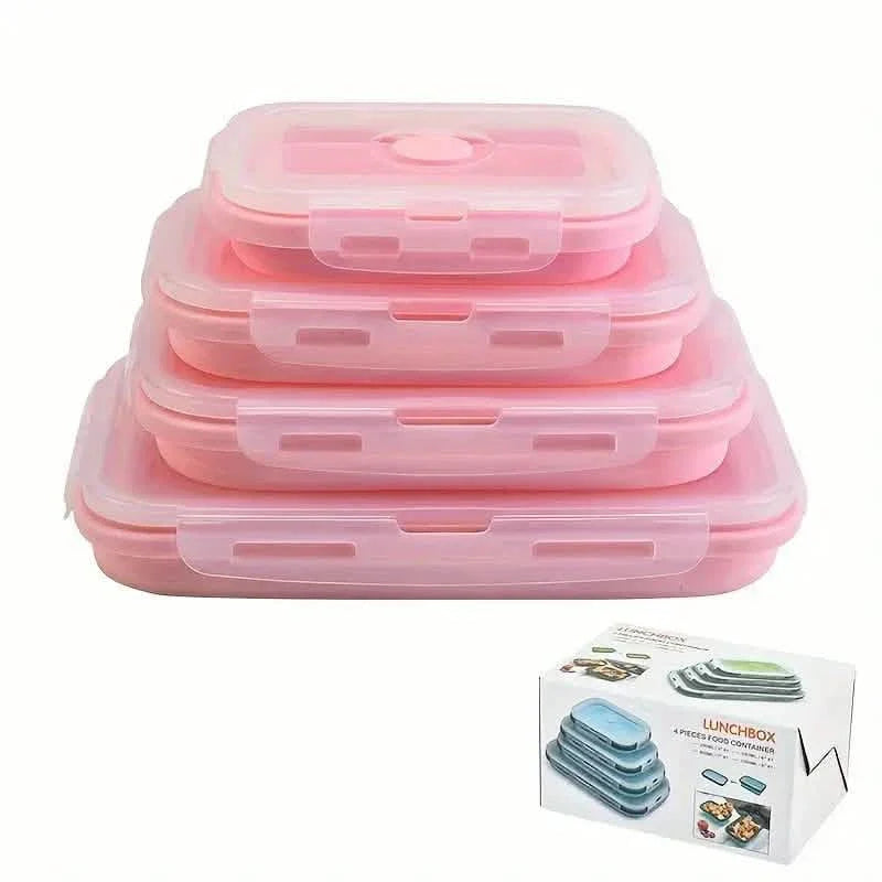 4-Piece Set: Plastic Food Storage Containers With Lids DailySale