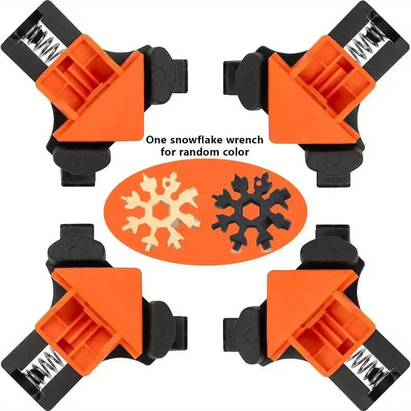 4-Piece Set: Precision 90 Degree Angle Clamps for Woodworking DailySale