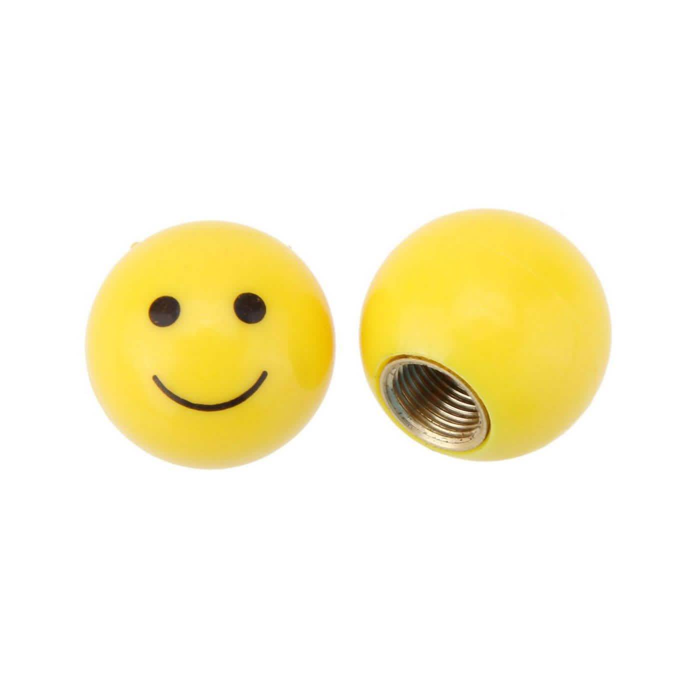 4-Piece Set: Smiley Face Bike Valve Covers DailySale