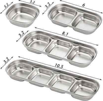 4-Piece Set: Stainless Steel Sauce Dish DailySale