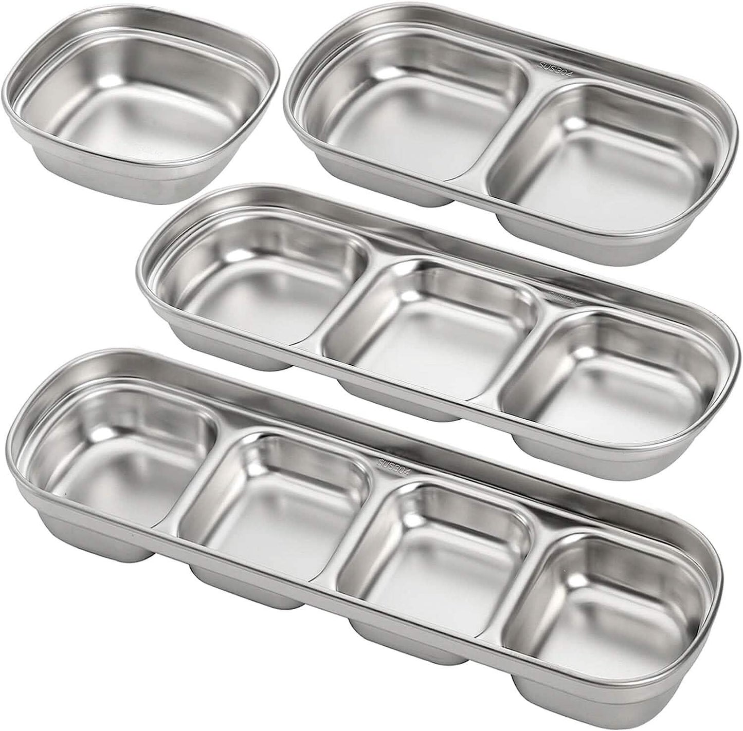 4-Piece Set: Stainless Steel Sauce Dish DailySale