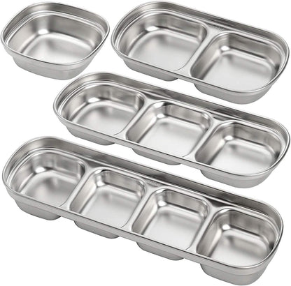 4-Piece Set: Stainless Steel Sauce Dish DailySale