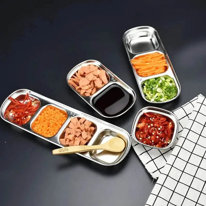 4-Piece Set: Stainless Steel Sauce Dish DailySale