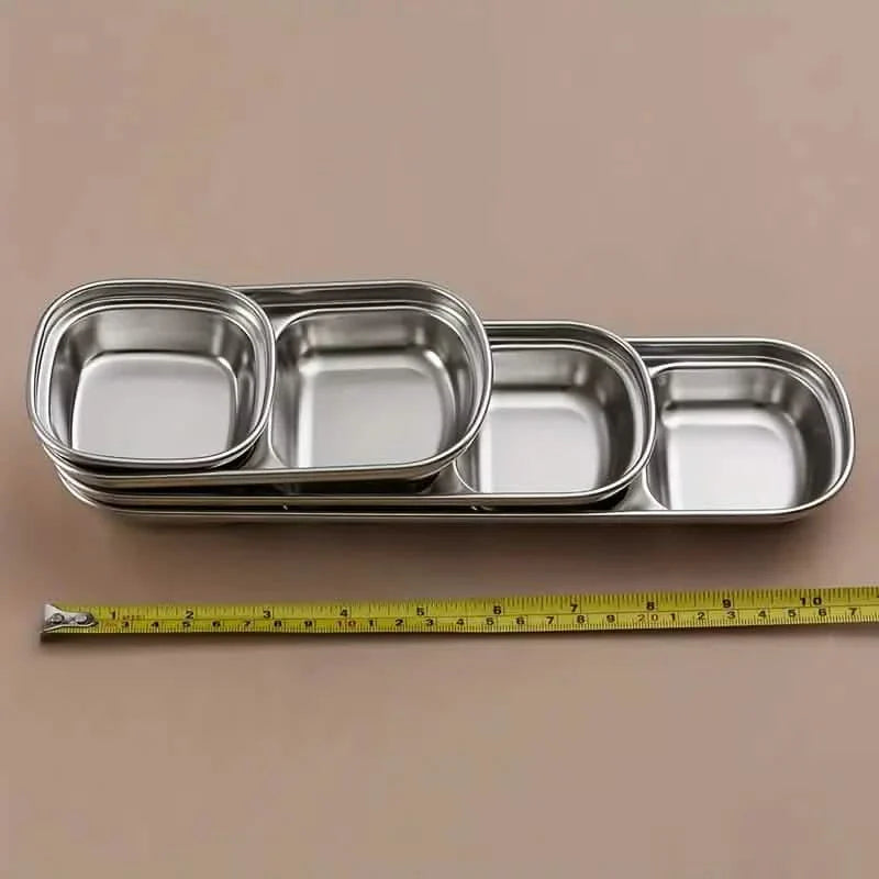 4-Piece Set: Stainless Steel Sauce Dish DailySale