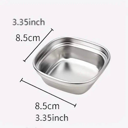 4-Piece Set: Stainless Steel Sauce Dish DailySale
