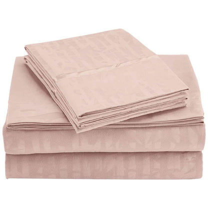 4-Piece Set: Super-Soft 1600 Series Bamboo Embossed Bed Sheet DailySale