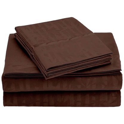 4-Piece Set: Super-Soft 1600 Series Bamboo Embossed Bed Sheet DailySale