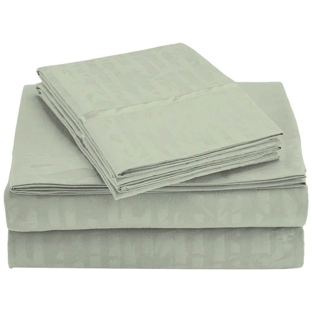 4-Piece Set: Super-Soft 1600 Series Bamboo Embossed Bed Sheet DailySale
