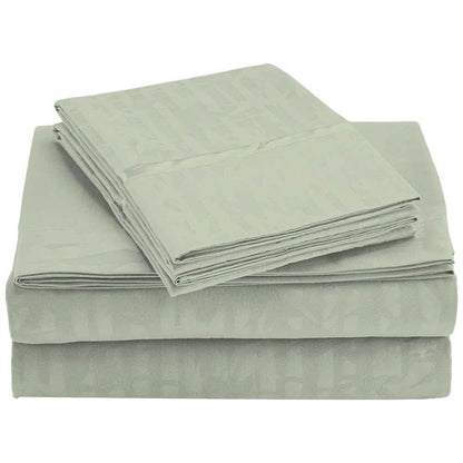 4-Piece Set: Super-Soft 1600 Series Bamboo Embossed Bed Sheet DailySale